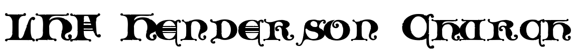 LHF Henderson Church Font Image