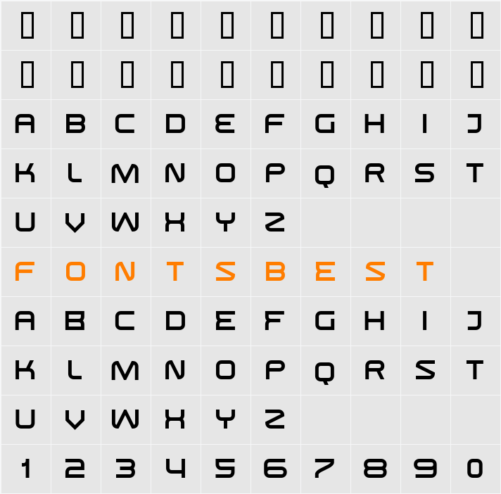 Swisz Character Map