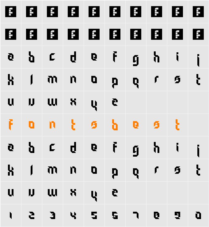 Particulator Character Map