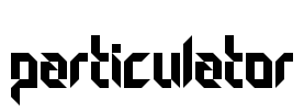 Particulator Font Image