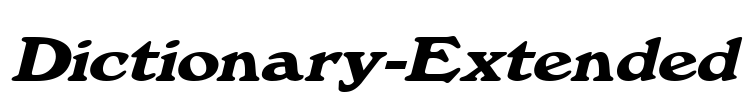 Dictionary-Extended Font Image