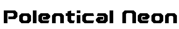 Polentical Neon Font Image