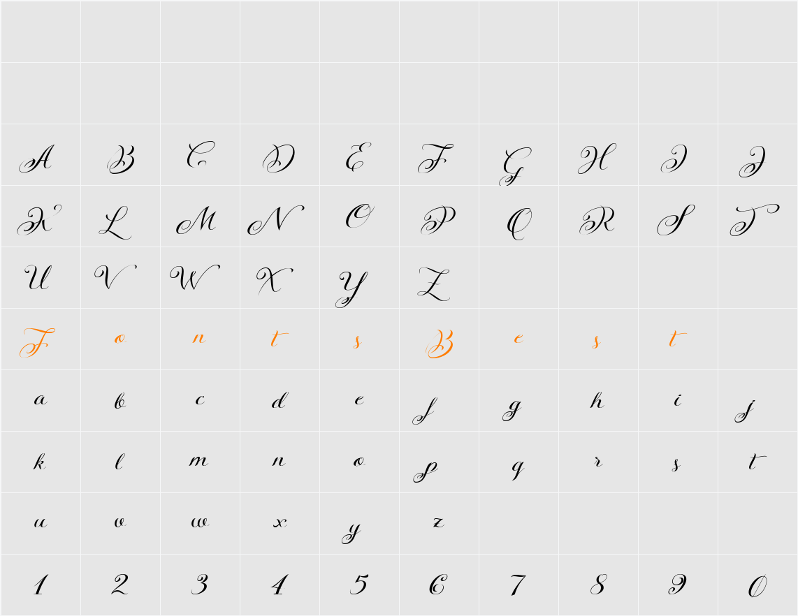 KazincBarcika Script Demo Character Map