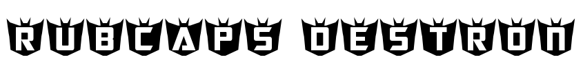 RubCaps Destron Font Image