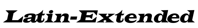 Latin-Extended Font Image