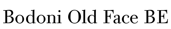 Bodoni Old Face BE
