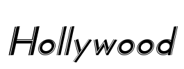 Hollywood Font Image