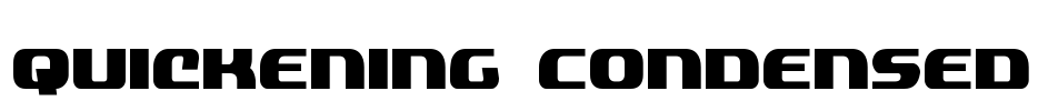 Quickening Condensed Font Image