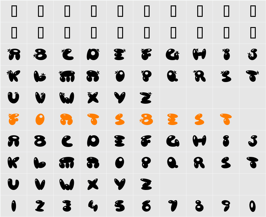 Poison Berries Character Map