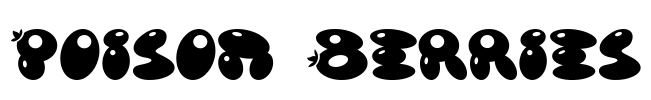 Poison Berries Font Image