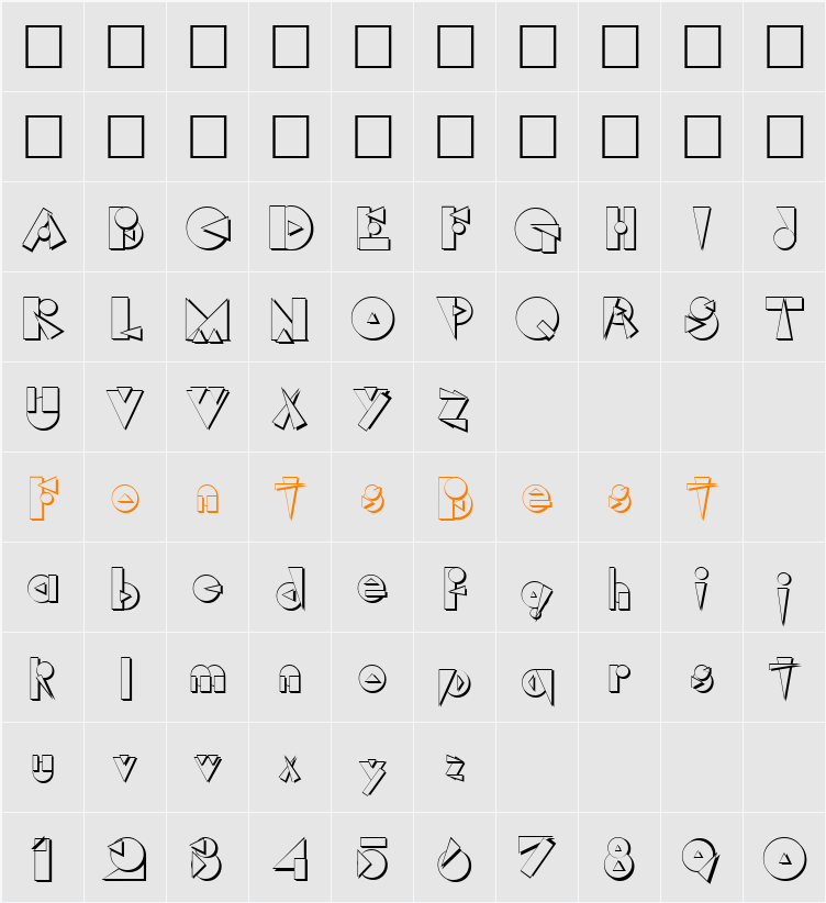 Rock Character Map