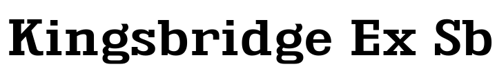 Kingsbridge Ex Sb Font Image