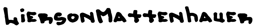 LiersonMattenhauer Font Image