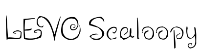 LEVO Scaloopy Font Image