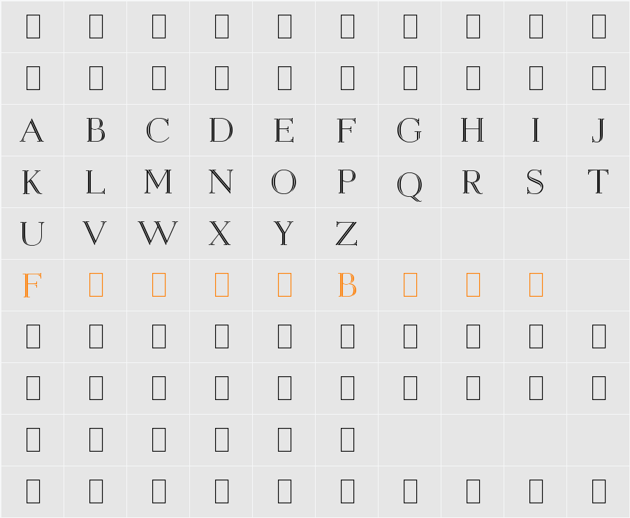 Open Egmont Kapitalen (DEMO) Character Map