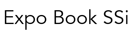 Expo Book SSi Font Image