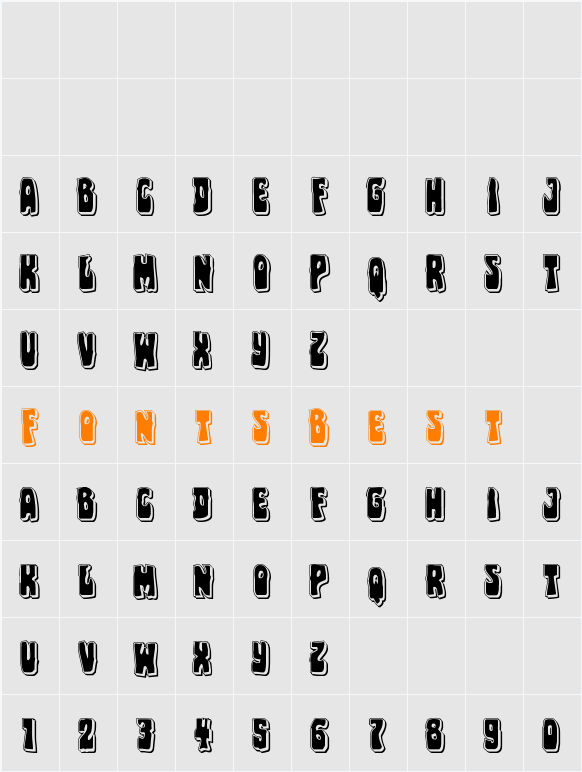 Pocket Monster Punch Character Map