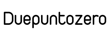 Duepuntozero Font Image