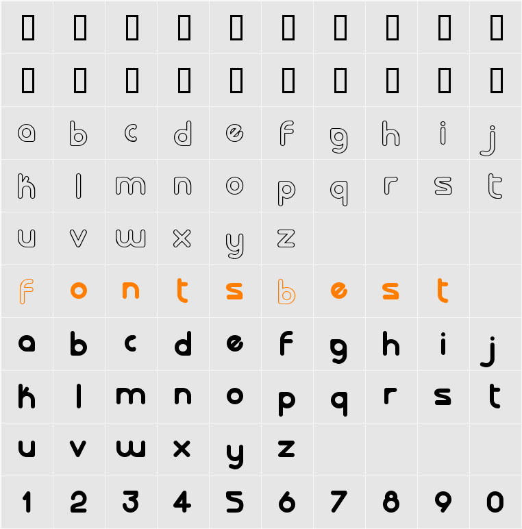 laloted Character Map