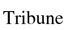 Tribune Font Image