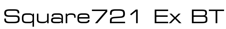 Square721 Ex BT Font Image