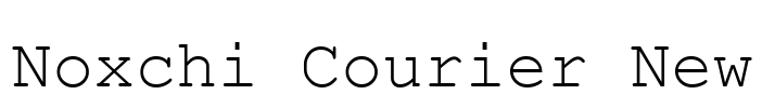 Noxchi Courier New