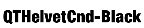 QTHelvetCnd-Black Font Image