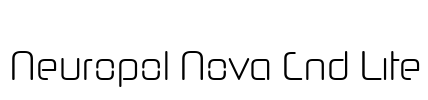 Neuropol Nova Cnd Lite Font Image