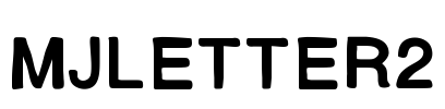 MJletter2 Font Image