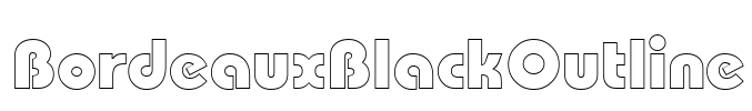 BordeauxBlackOutline