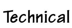 Technical Font Image