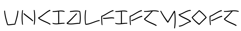 UncialFiftySoft Font Image