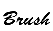 Brush Font Image