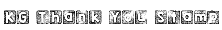 KG Thank You Stamp