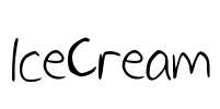 IceCream Font Image
