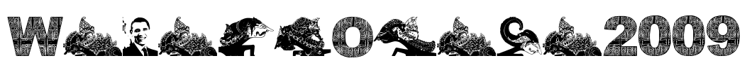 WayangObama2009 Font Image