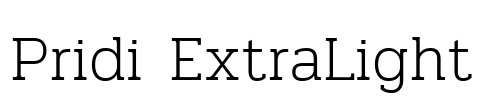 Pridi ExtraLight