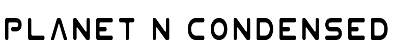 Planet N Condensed Font Image