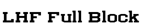 LHF Full Block Font Image