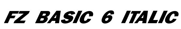FZ BASIC 6 ITALIC