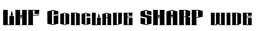 LHF Conclave SHARP wide Font Image