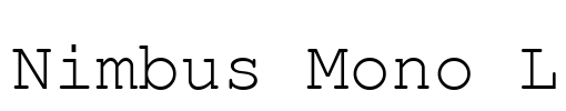 Nimbus Mono L Font Image