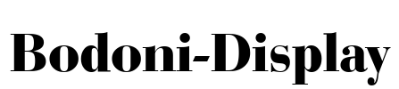 Bodoni-Display Font Image