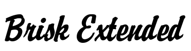 Brisk Extended Font Image