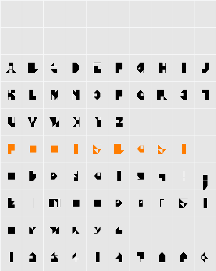 Zev Character Map