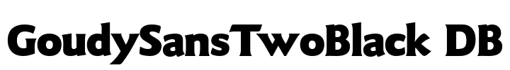 GoudySansTwoBlack DB Font Image