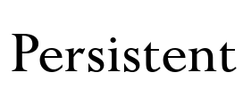 Persistent Font Image