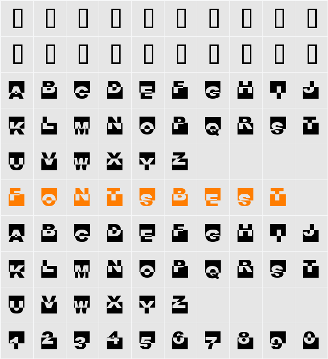 Black Box Character Map