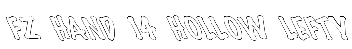 FZ HAND 14 HOLLOW LEFTY Font Image