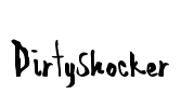 DirtyShocker Font Image